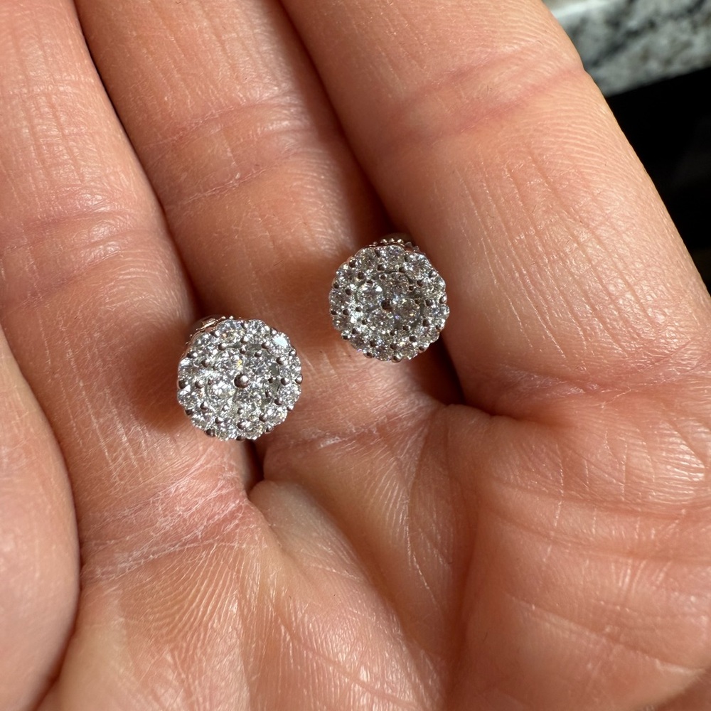 Moissanite 925 Sterling Silver Stud Earrings